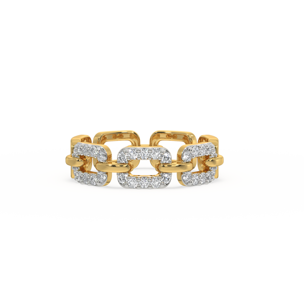 Lukson Linkin' It Up Lab Grown Diamond Band Ring for Women