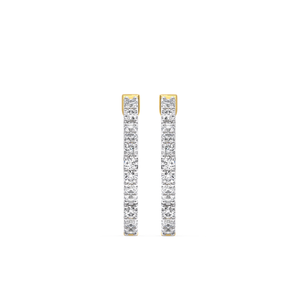 Lab grown diamond clover earrings - Lukson