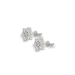 Petal Blossom - Lab Diamond Stud Earrings