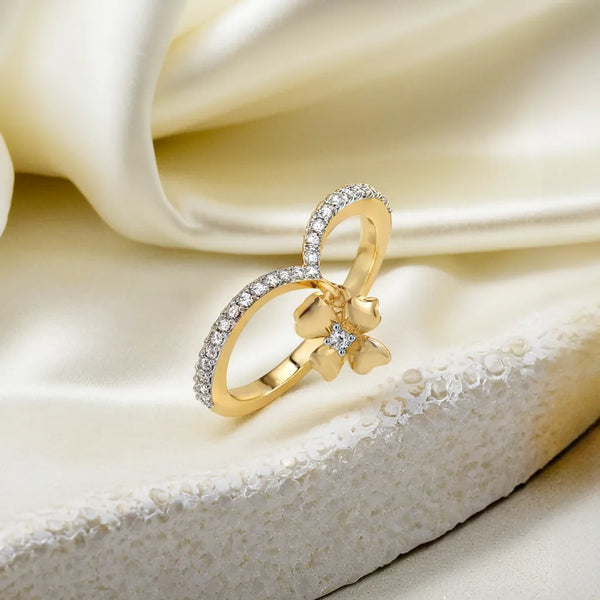 Lukson Petal Play Lab Grown Diamond Ring in India