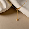 Petal Play - Lab Grown Diamond Lariat Necklace - Lukson