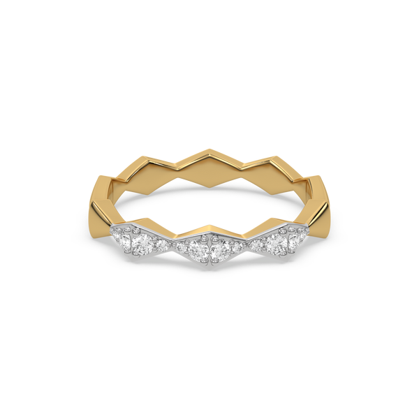 Modern Radiance Edge Lab Grown Diamond Ring - Lukson