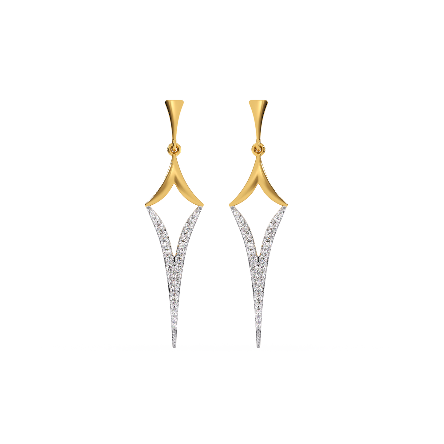 Rebel Drop - 18kt Gold Vermeil Lab Grown Diamond Earrings