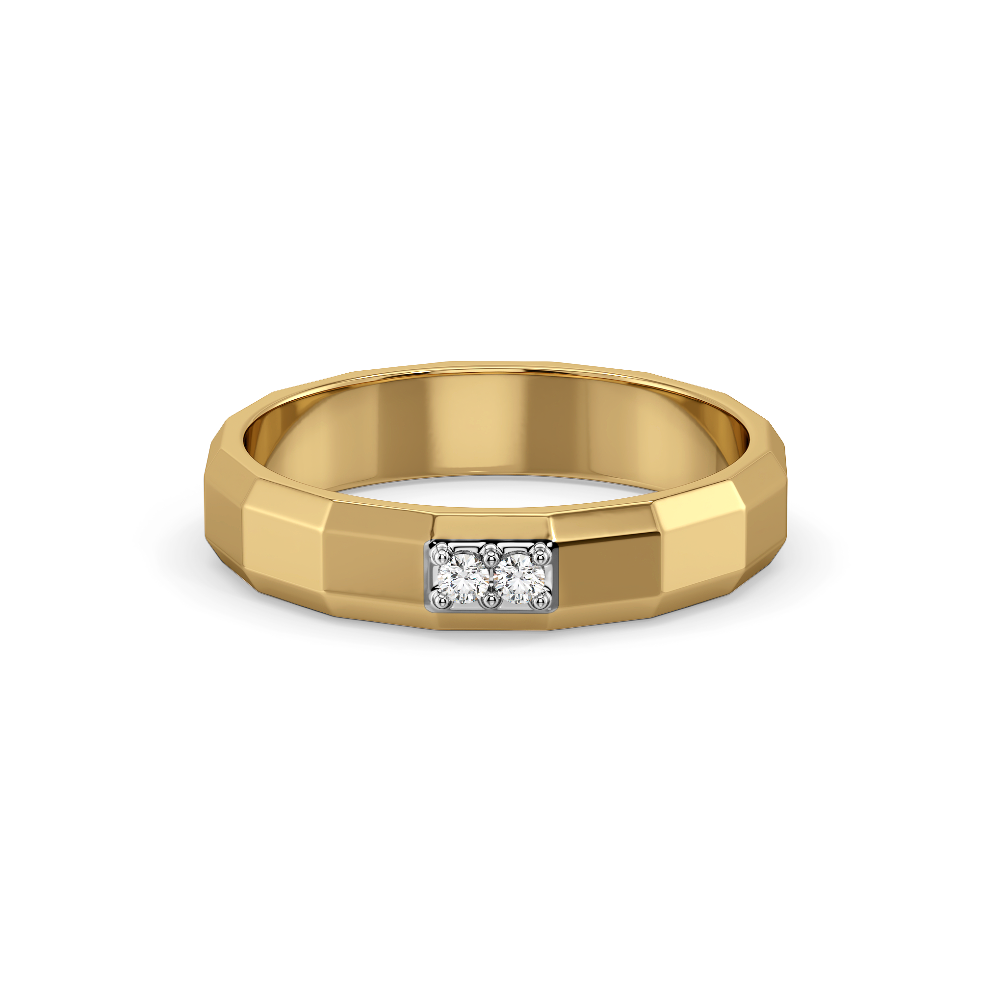 Masculine Edge - Lab Diamond Men's Ring