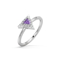Ultra Violet Glow - Lab Diamond Ring
