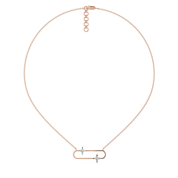 Shooting Star - Lab Grown Diamond Necklace Online - Lukson