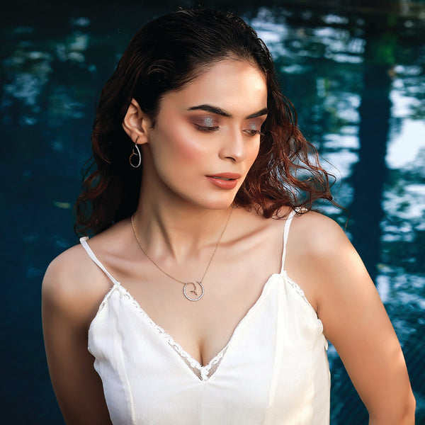 Siren’s Whisper Pendant - 18kt Gold Vermeil Lab Grown Diamond Necklace