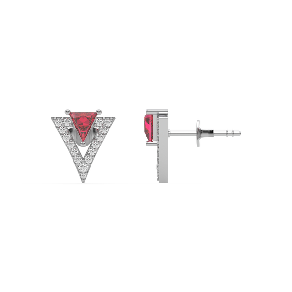 Lab grown diamond studs earrings - Lukson