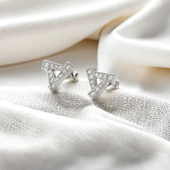 Triad - Lab Diamond Stud Earrings