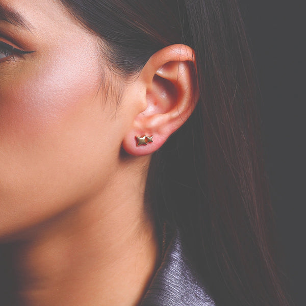 Lukson Twinkling Star Lab Grown Diamond Stud Earrings