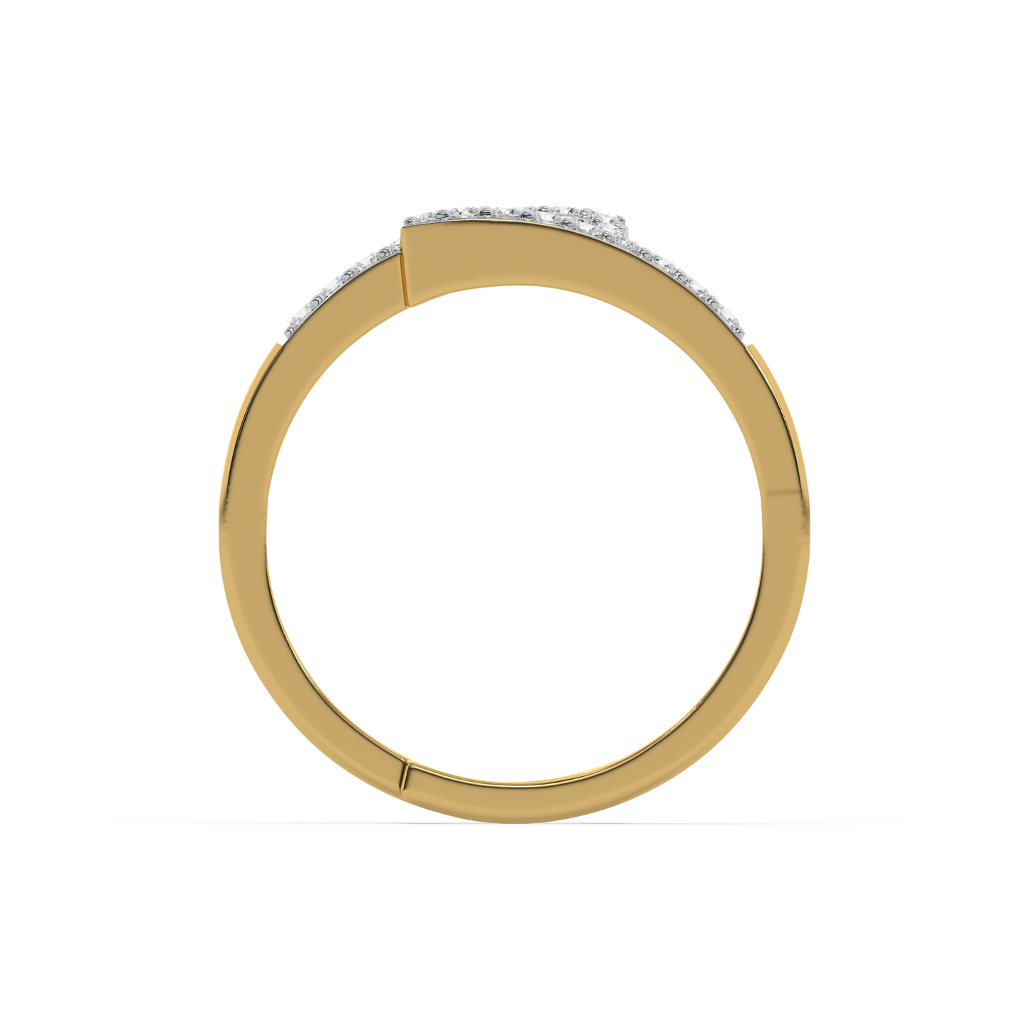 Urban Edge-18kt Gold Vermeil Lab Grown Diamond Ring