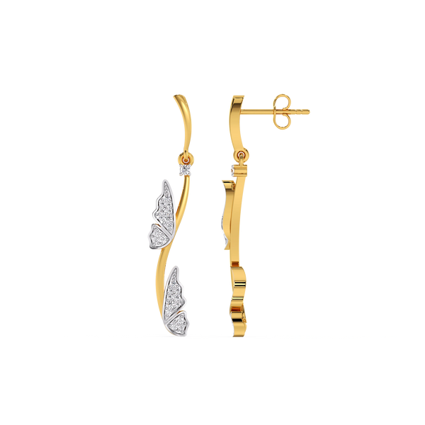 Lukson lab grown diamond lab earrings