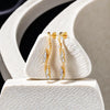 Whimsical Wing Drops - 18kt Gold VermeilLab Grown Diamond Earrings