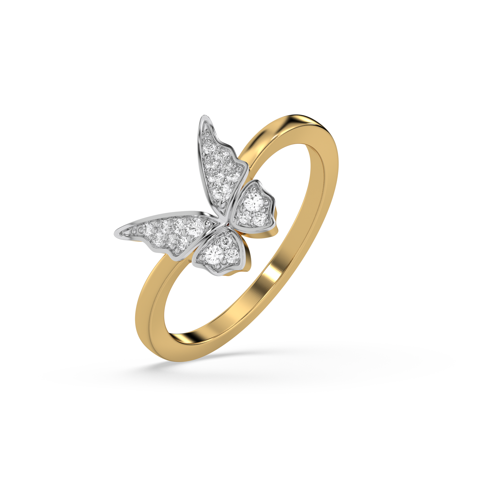 Winged Whimsy Fashion Ring-18kt Gold Vermeil Lab Grown Diamond Ring