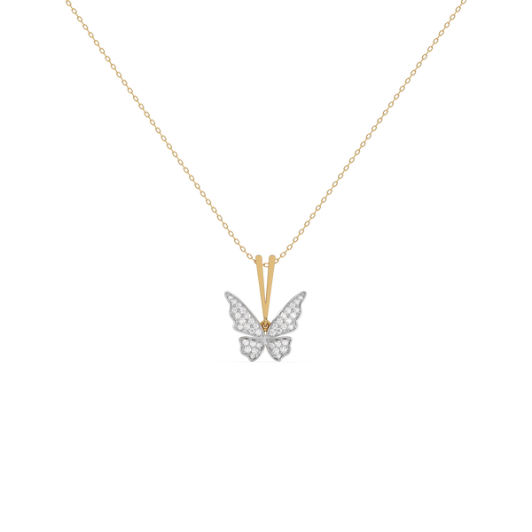 Lukson Winged Whimsy - Lab Grown Diamond Pendant Necklace