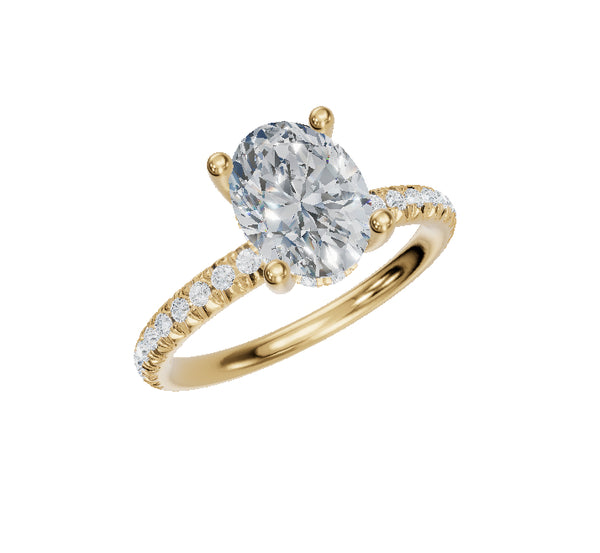 Yellow Gold | Halo | Oval