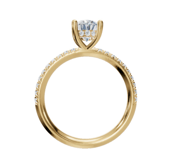 Yellow Gold | Halo | Oval