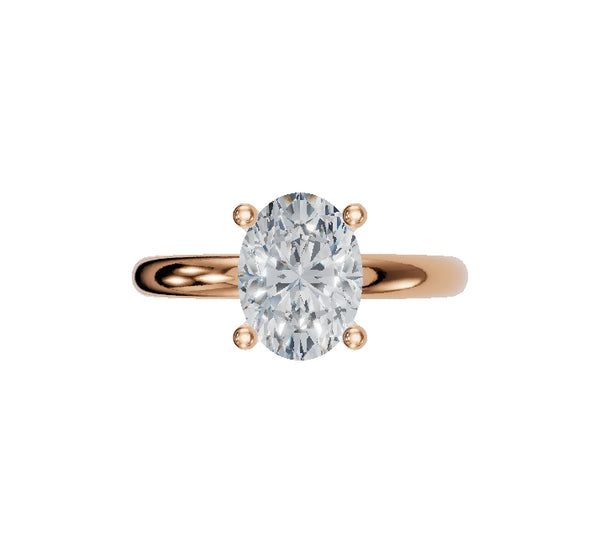 Rose Gold | Solitaire | Oval