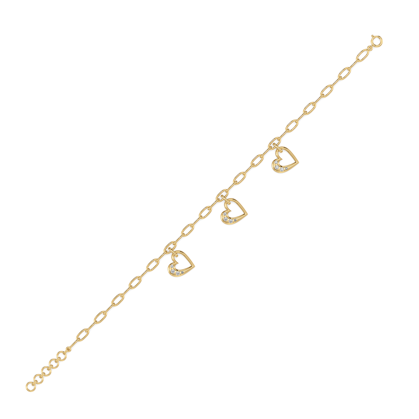 Hearts Unfold Charm Bracelet