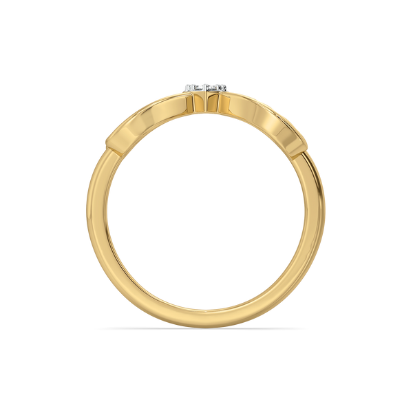 Lukson Heart Unfold 18kt Gold Lab Grown Diamond Ring