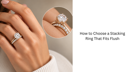 How to Choose a Stacking Ring That Fits Flush Against Your Engagement Ring