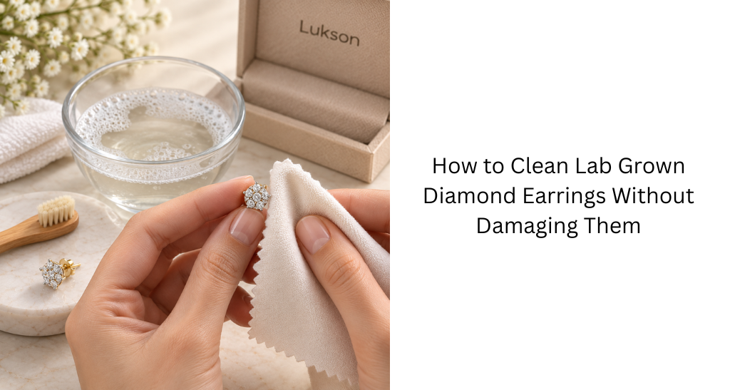 How to Clean Lab Grown Diamond Earrings Without Damaging Them