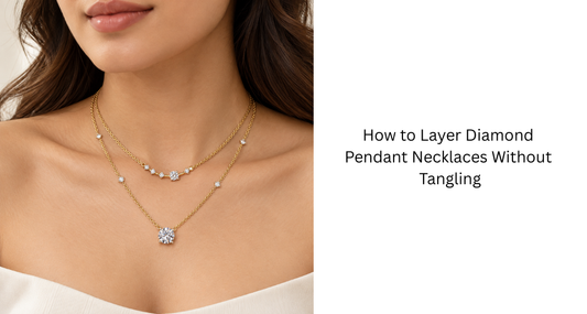 How to Layer Diamond Pendant Necklaces Without Tangling