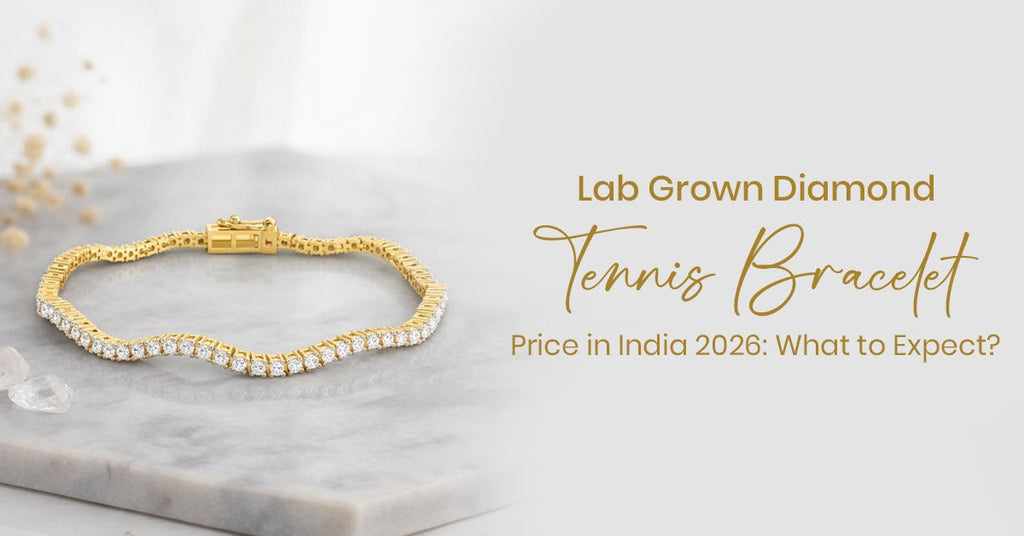 Lab Grown Diamond Tennis Bracelet Price in India 