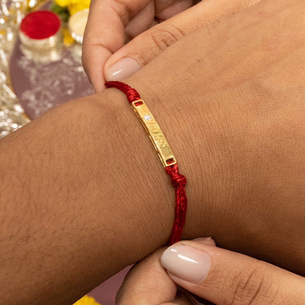 Forever My Bhai - Lab Diamond Men's Rakhi