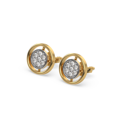 Circle of Dazzle - Lab Diamond Stud Earrings