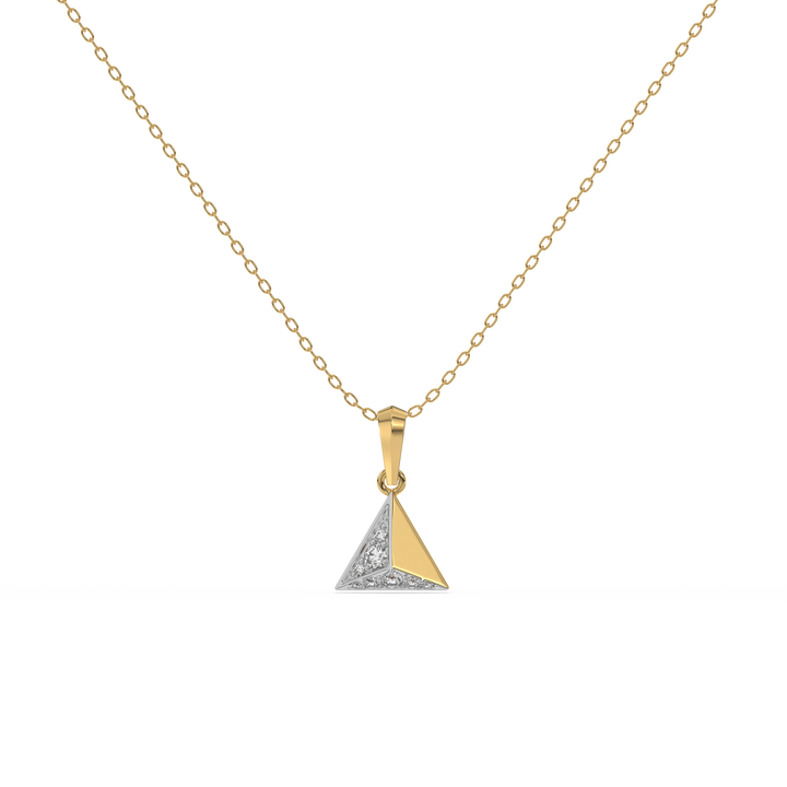 Prism Point Pendant - 18kt Gold Vermeil Lab Grown Diamond Necklace