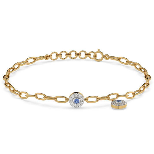 Eternal Glow Lab Grown Diamond Charm Bracelet