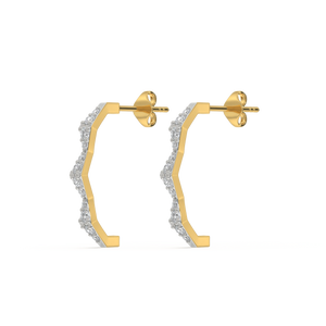 Radiance Edge - Lab Diamond Hoop Earrings