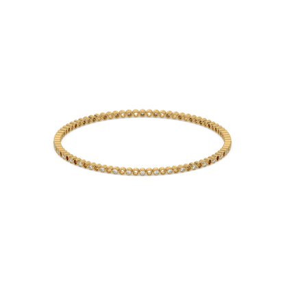 Beaded Lab Diamond Bangle