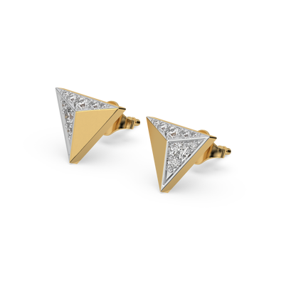 Prism Point Studs - Lab Diamond Earrings