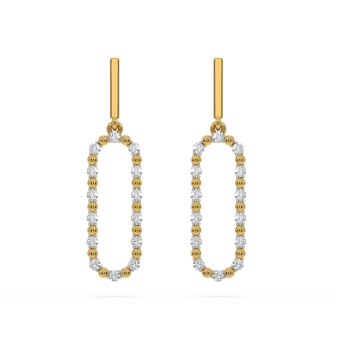 Elegant - Lab Diamond Drop Earrings