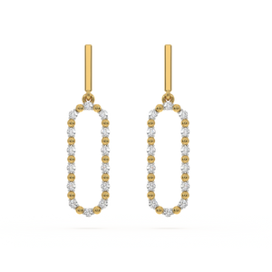 Elegant - Lab Diamond Drop Earrings