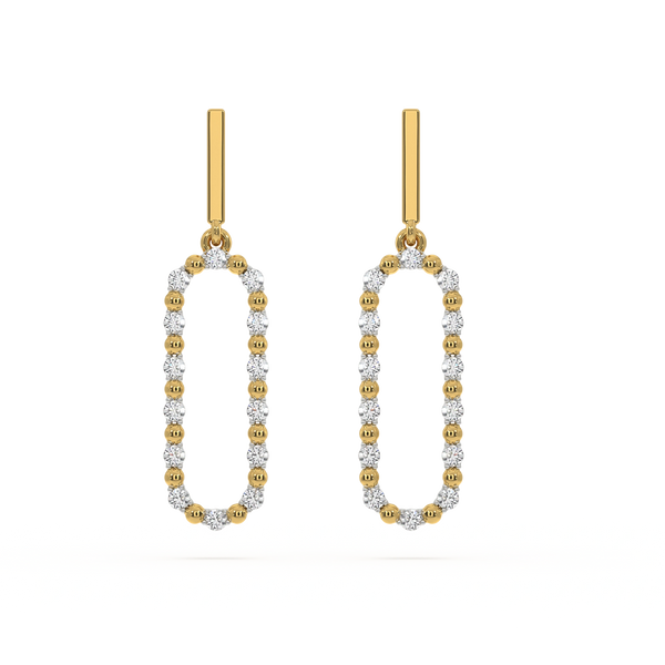 Lukson lab grown diamond drop earrings India