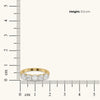 Brilliant Cascade - Pure Gold Lab Diamond Wedding Band Ring