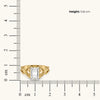 Enchanted Forest Lab diamond ring measured on scale