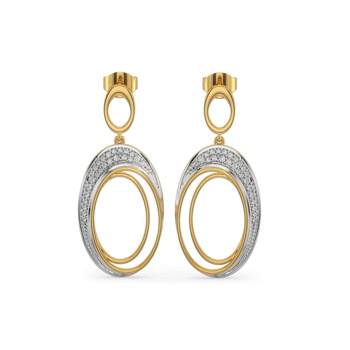 Tidal Grace Earrings Lab Grown Diamond - Lukson 