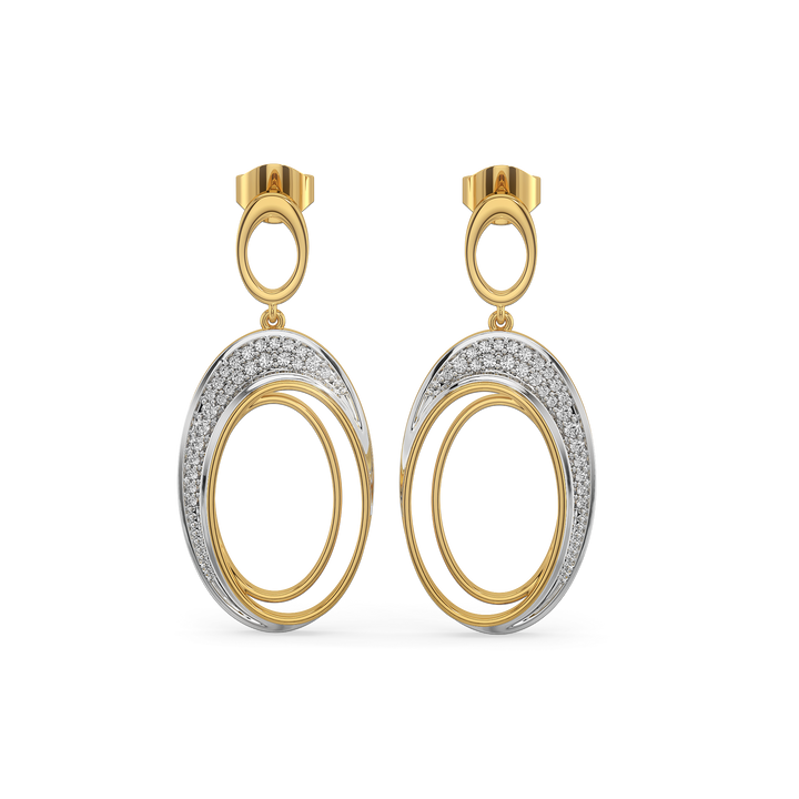 Tidal Grace Drops - 18kt Gold Vermeil Lab Grown Diamond Earrings