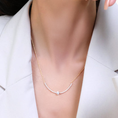 Line of Light - Lab Diamond Solitaire Necklace