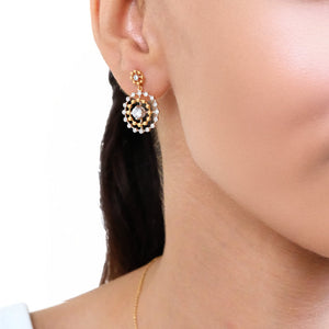 Rain-Dance - Lab Diamond Solitaire Earrings