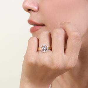 Day bloom - Lab Diamond Stackable Solitaire Ring