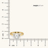 Deco Symmetry Pure Gold Lab Diamond Trio Ring