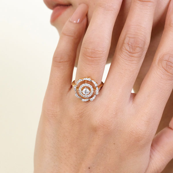 Lukson Stellar Shine Lab Grown Diamond Solitaire Ring for Women