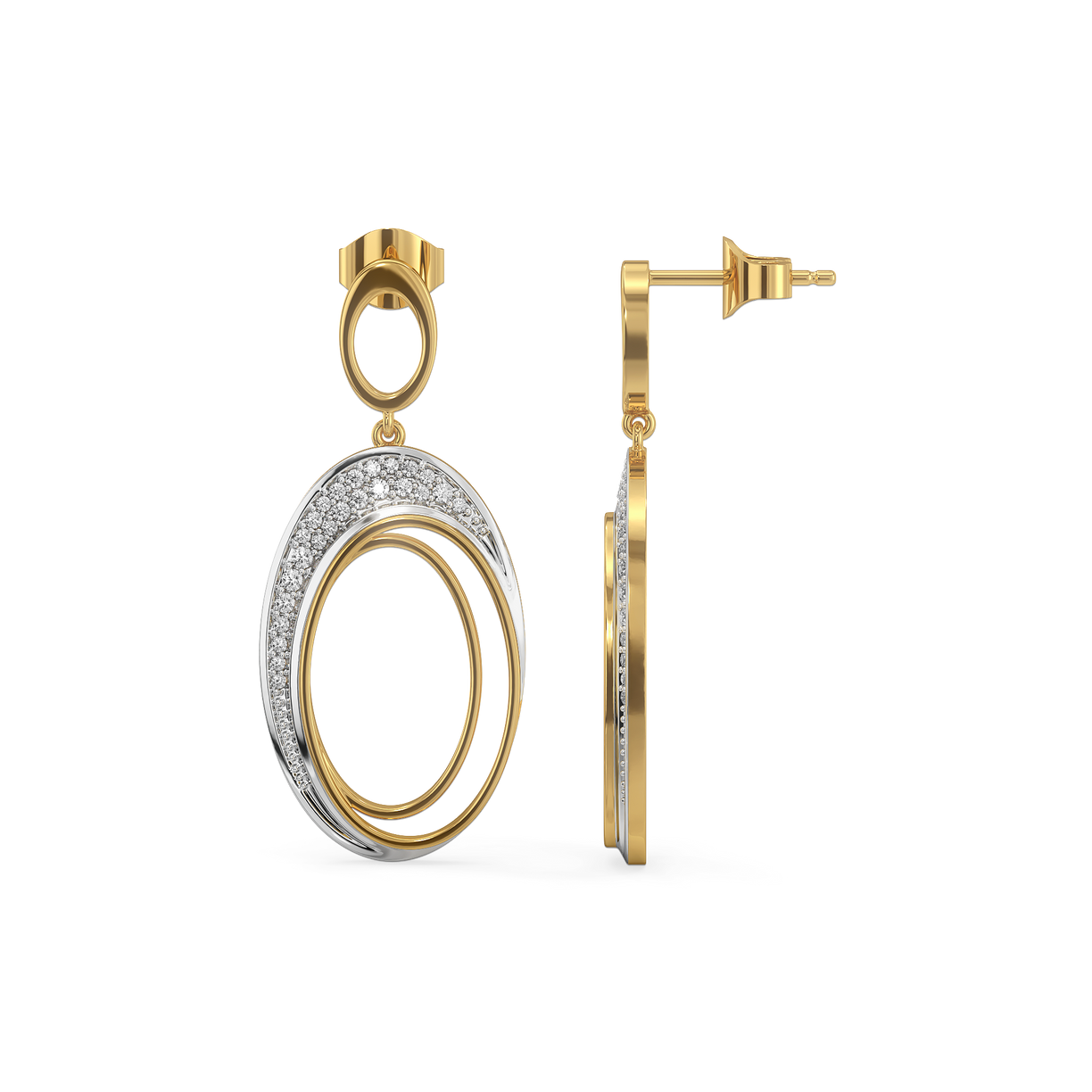 Lukson lab grown diamond grace earrings