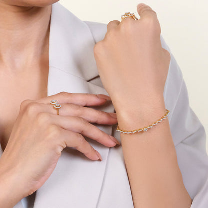 Stellar Shine – Lab Diamond Solitaire Bracelet