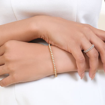 Rain-Dance - Lab Diamond Tennis Bracelet